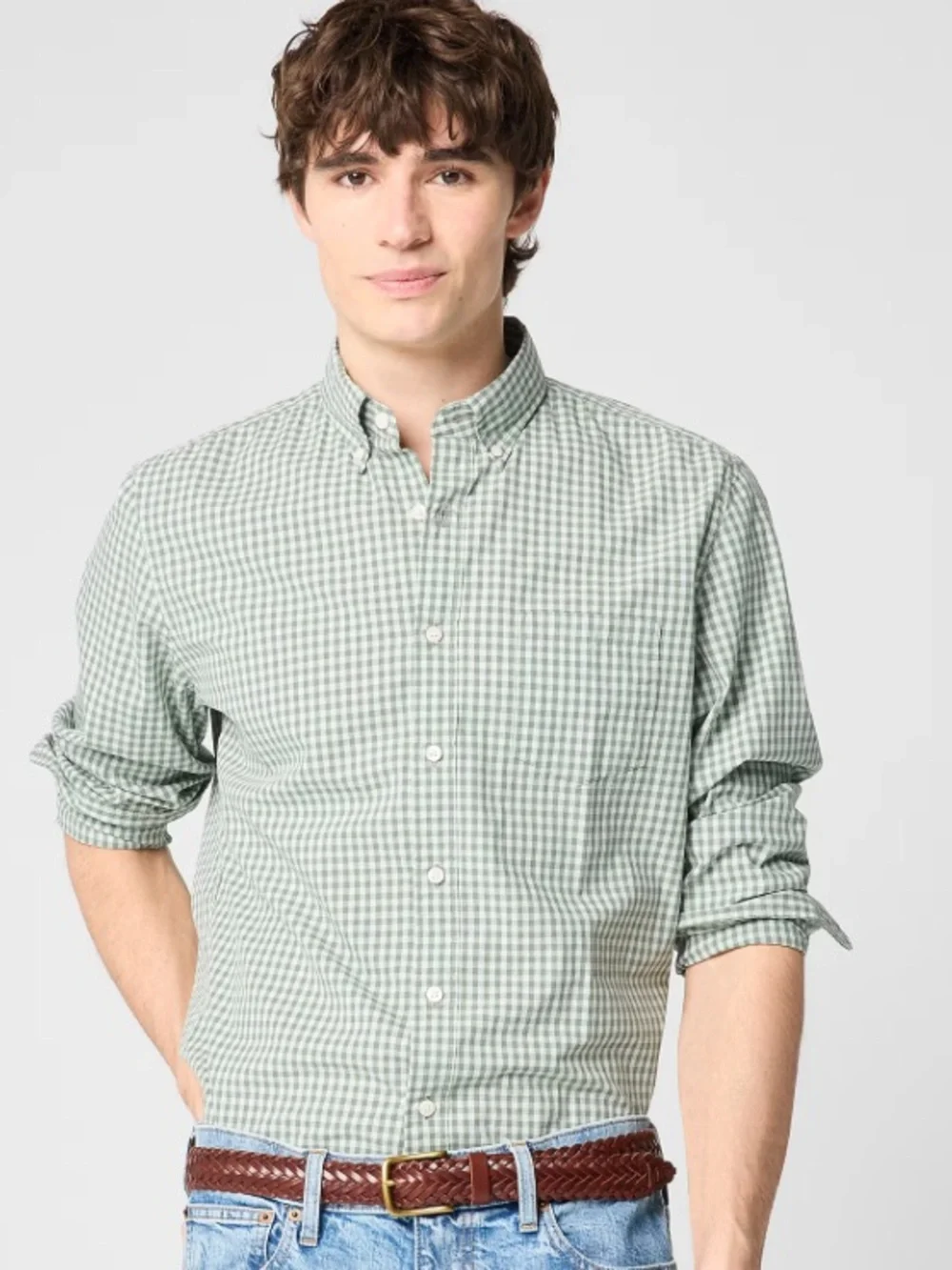 J crew topiary cascade Classic-fit flex casual shirt